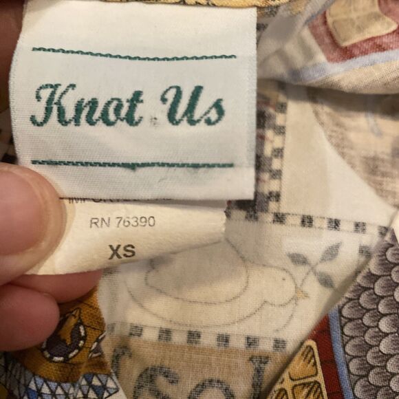 Knot Us scrubs noahs ark xs nursing vet tech - Picture 2 of 5